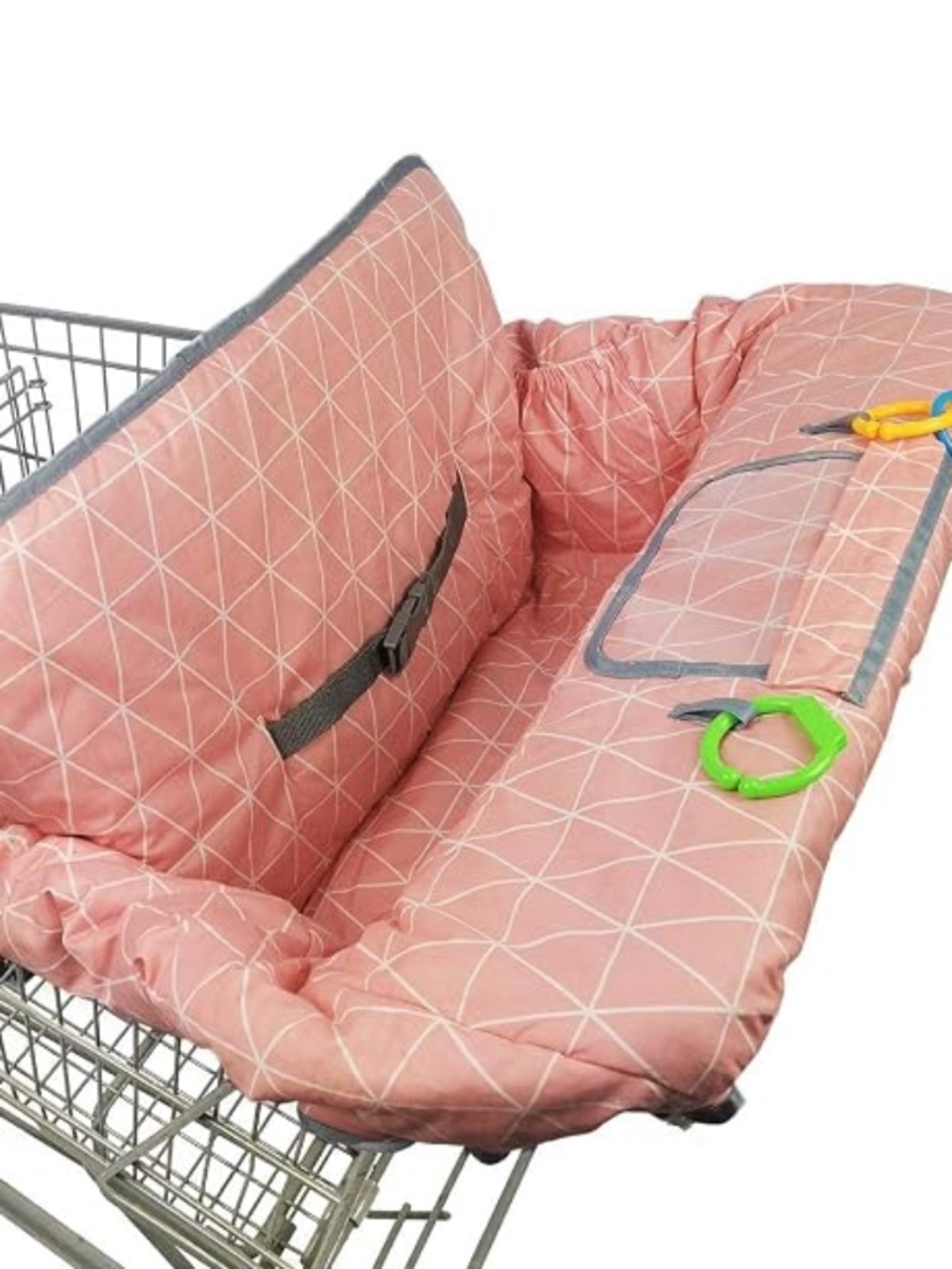 Baby shopping cart cover, pink